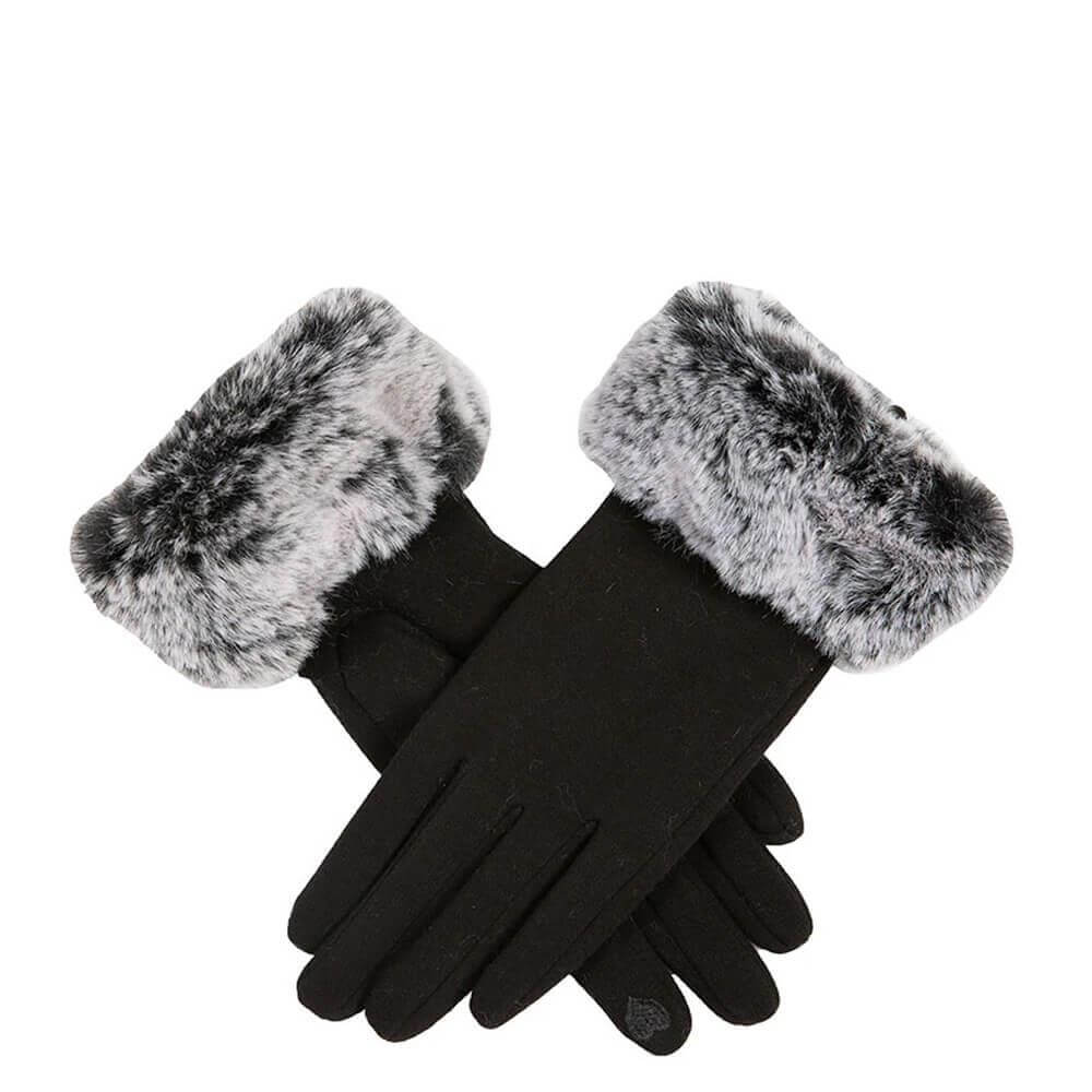 Dents Women’s Touchscreen Thermal Gloves with Faux Fur Cuffs
